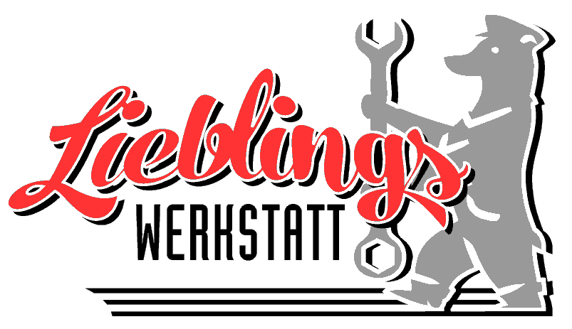 Liebling's Werkstatt - Original Logo mit Berliner Schrauber-Bär